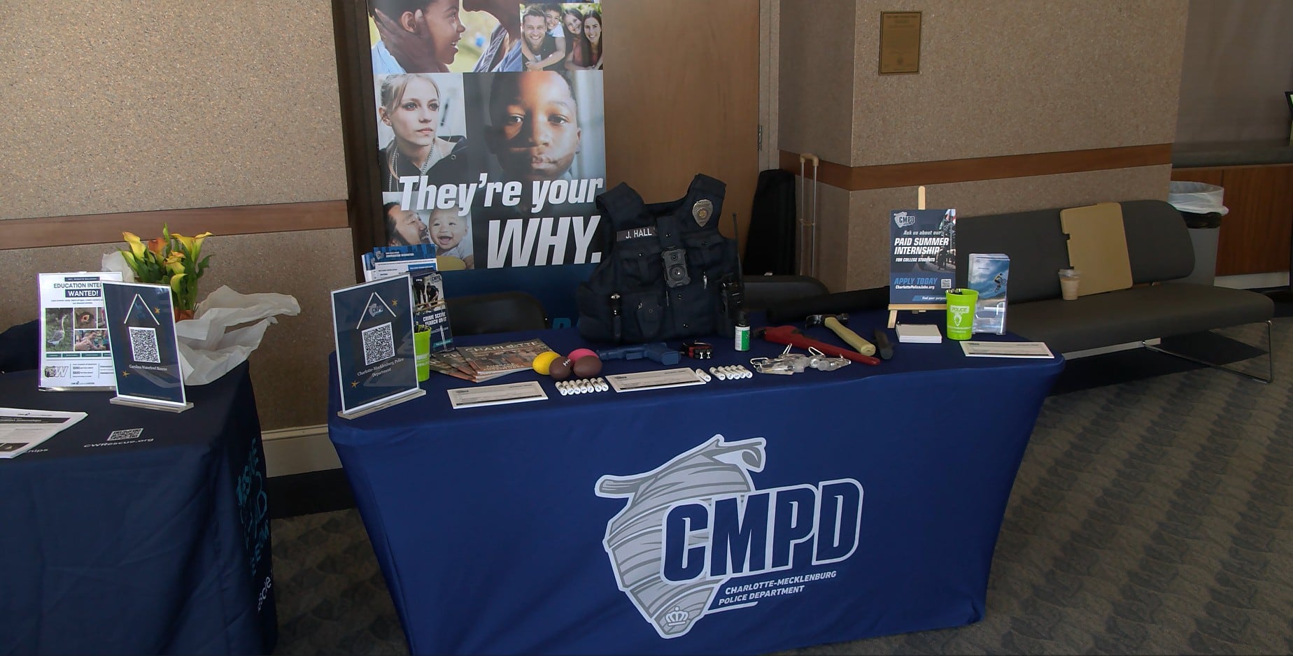 Charlotte-Mecklenburg police officers work to fill vacancies at college career fairs