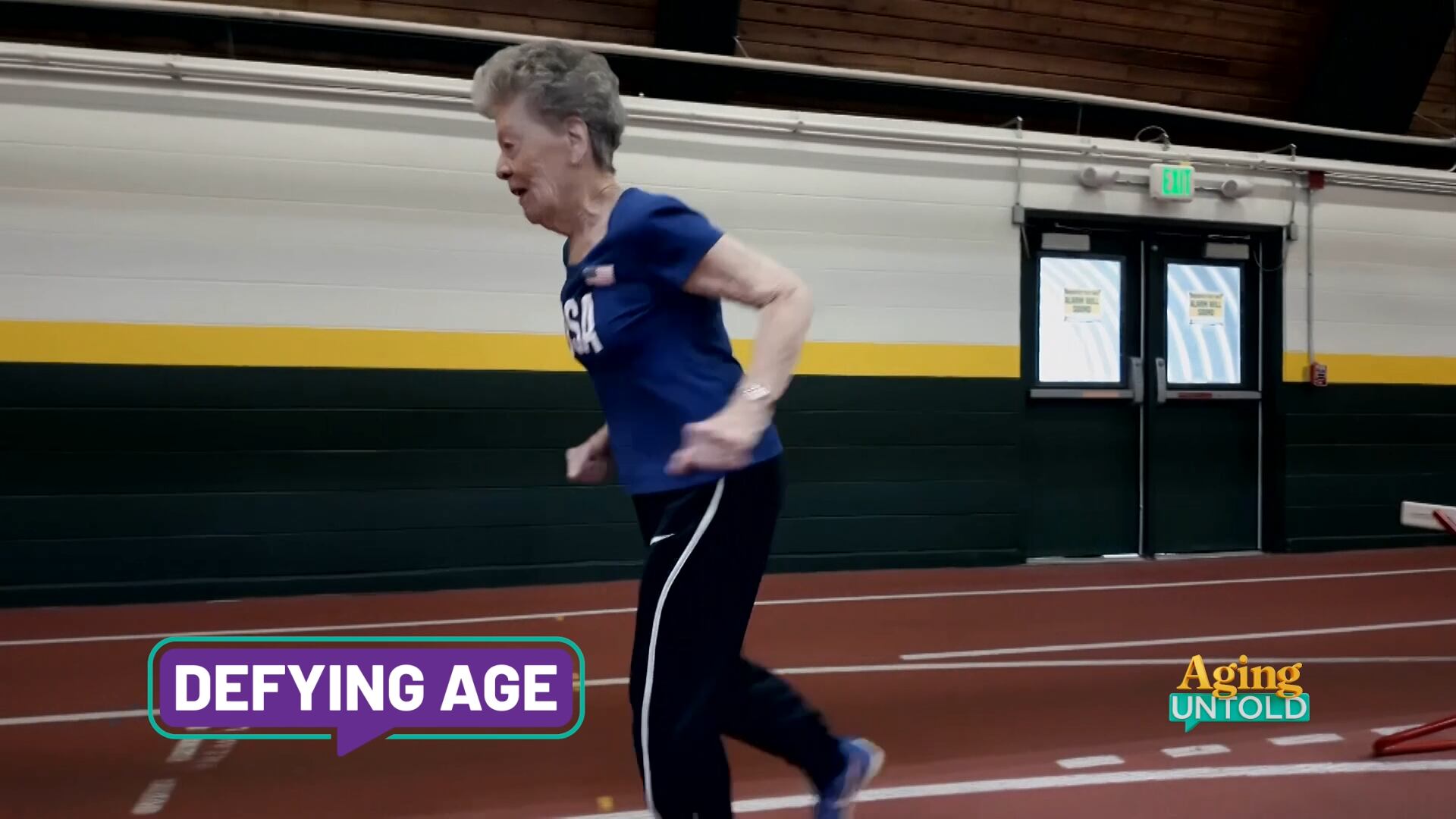 Flo Meiler began competing in track and field at age 60. She is now 91 and holds two world records.