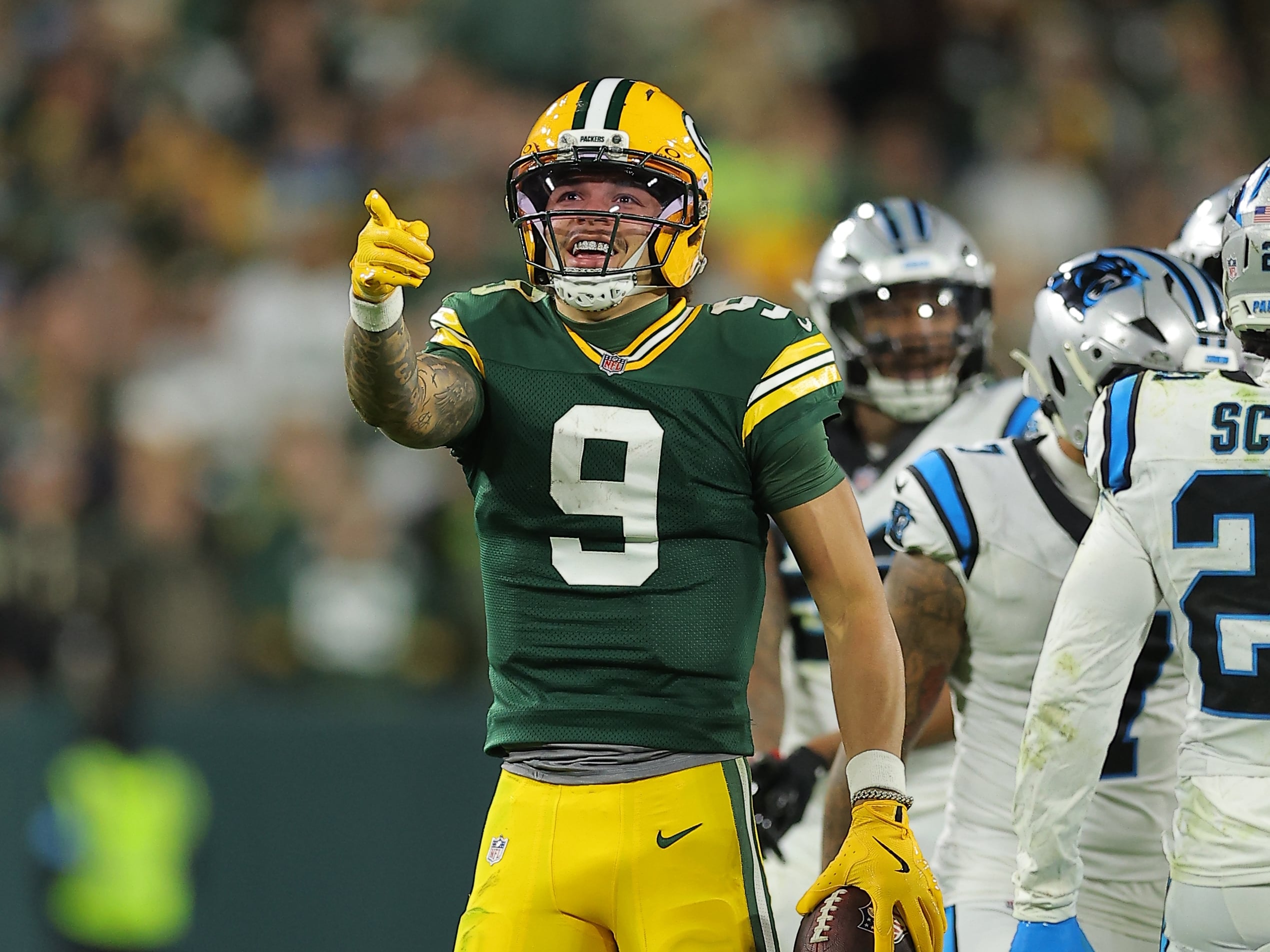 Christian Watson returned to the Panthers-Packers Week 8 matchup after a midgame hospital visit.