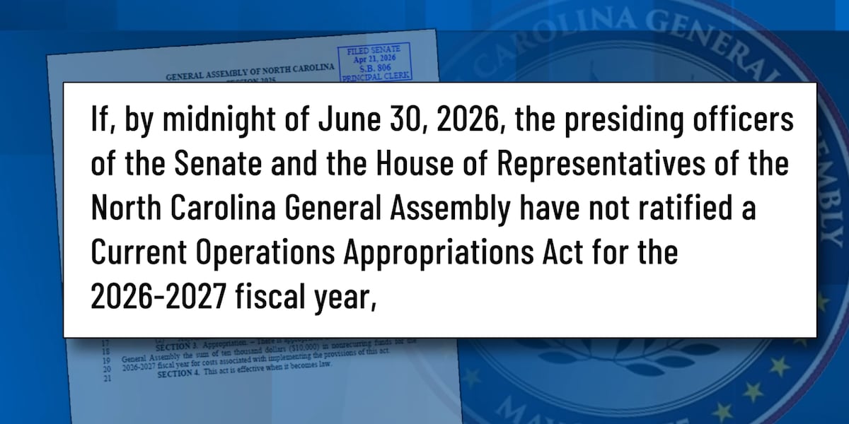 North Carolina Democrats File 'No Budget No Pay' Bill to Withhold Legislator Pay