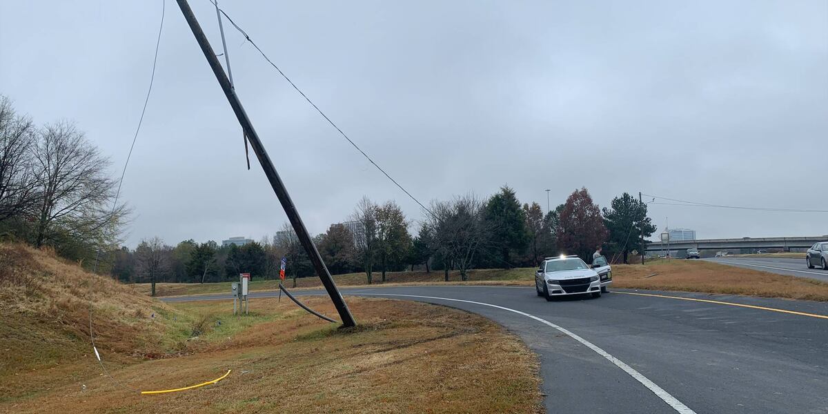 I-485 ramp reopened after crash downs power lines in south Charlotte