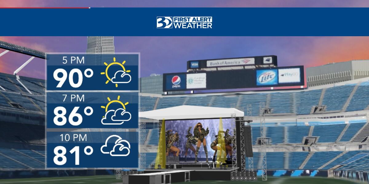 Weather looks dry, warm for Beyonce's Charlotte concert on Wednesday ...