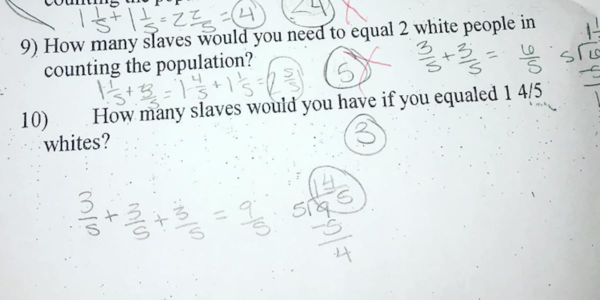 Homework Discrepancy School system apologizes for ‘inappropriate’ homework assignment