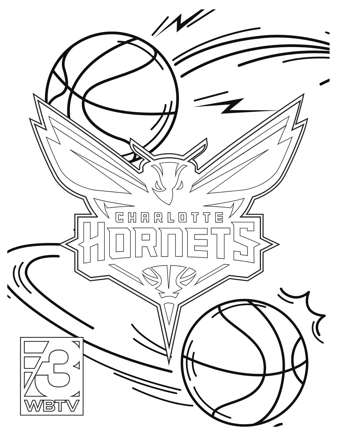 Charlotte Hornets Play in Home Game Download Coloring Page Here charlotte-hornets-play-in-home-game-download-coloring-page-here
