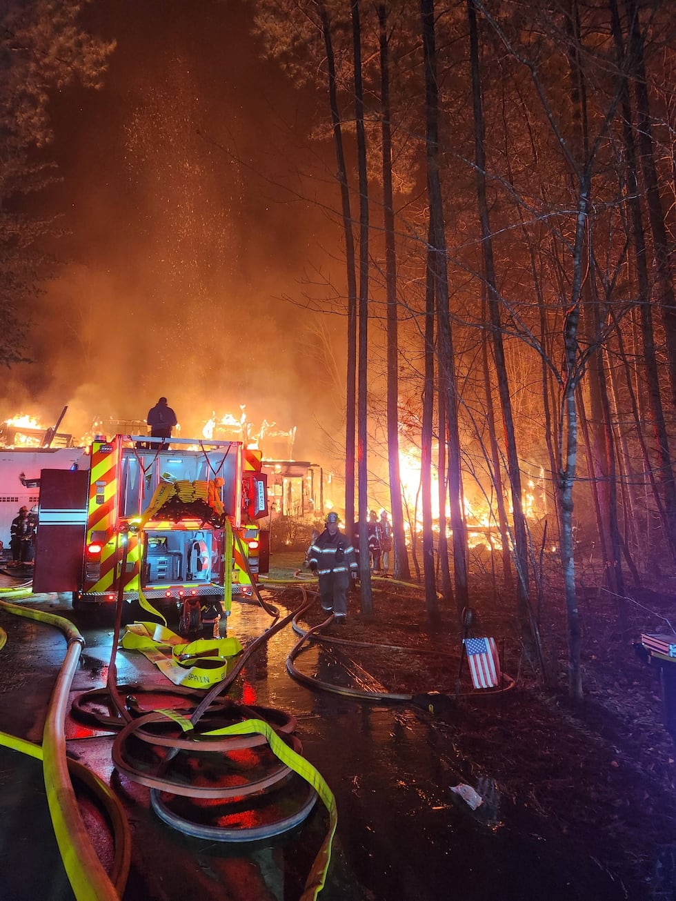 Blacksnake Road fire in Stanley, N.C.