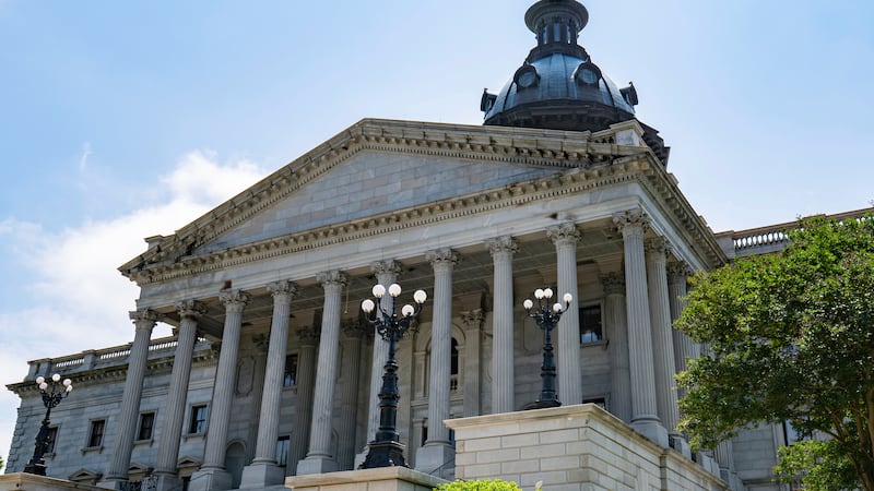 The South Carolina state Capitol building is seen on Thursday, May 8, 2025, in Columbia, S.C....