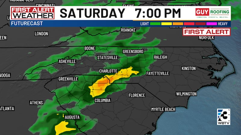 The best chance for lightning on Saturday is shaping up to come during the second half of the...