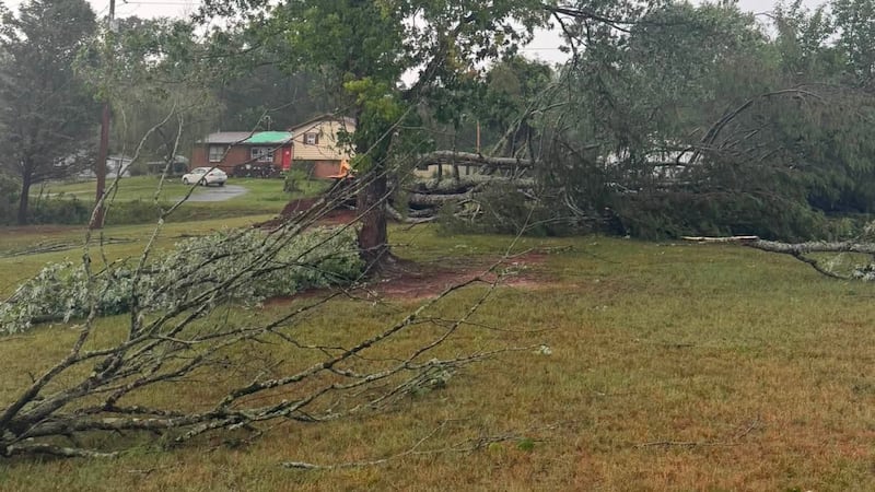 Tornado damage in Cleveland County, NC on July 11, 2026.