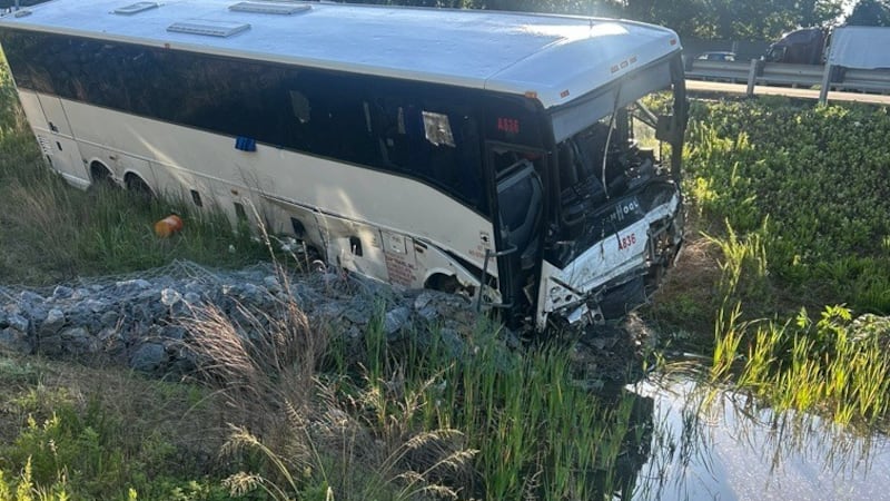 This photo, provided by the Virginia State Police, shows the scene of a fatal accident...