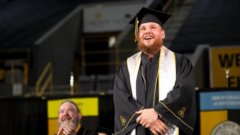 Country music star Luke Combs was given an honorary degree of music by App State on May 7.