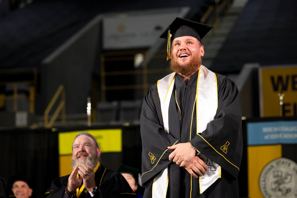 Country music star Luke Combs was given an honorary degree of music by App State on May 7.