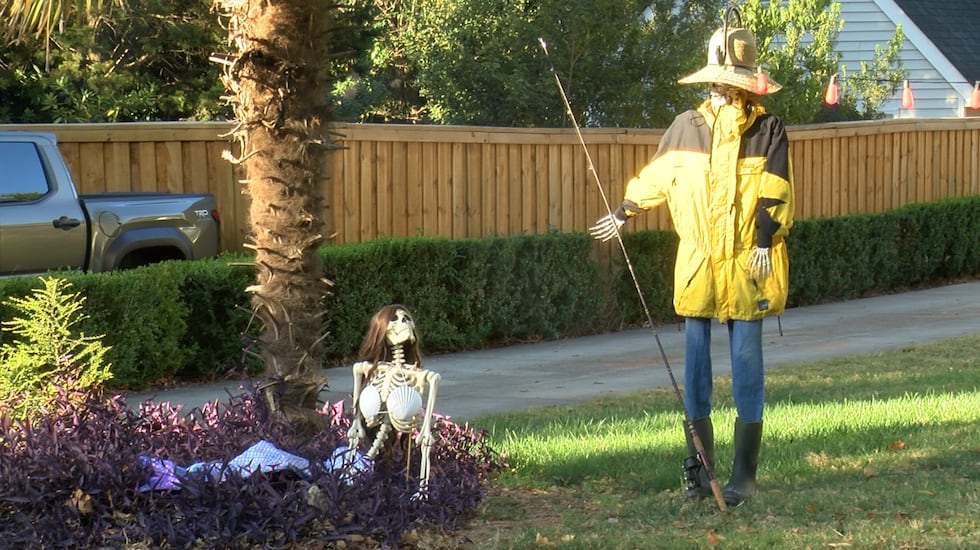 A Charlotte man copied the Belichick-Hudson fisherman and mermaid costumes.