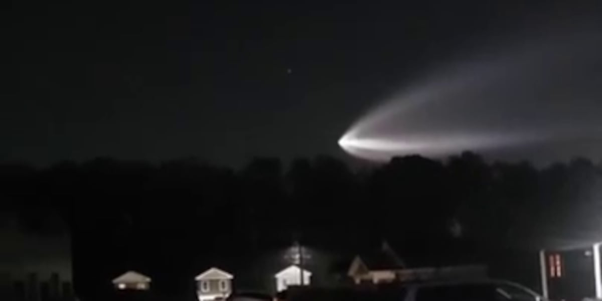 SpaceX rocket spotted above Carolinas: See video here