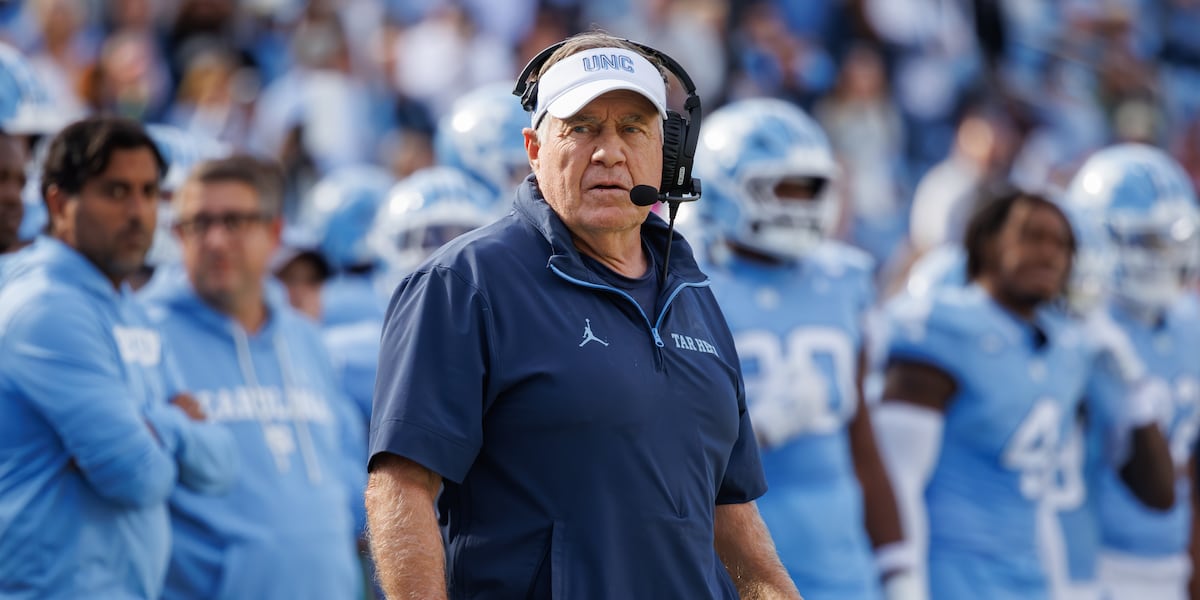 Bill Belichick coaching the North Carolina Tar Heels