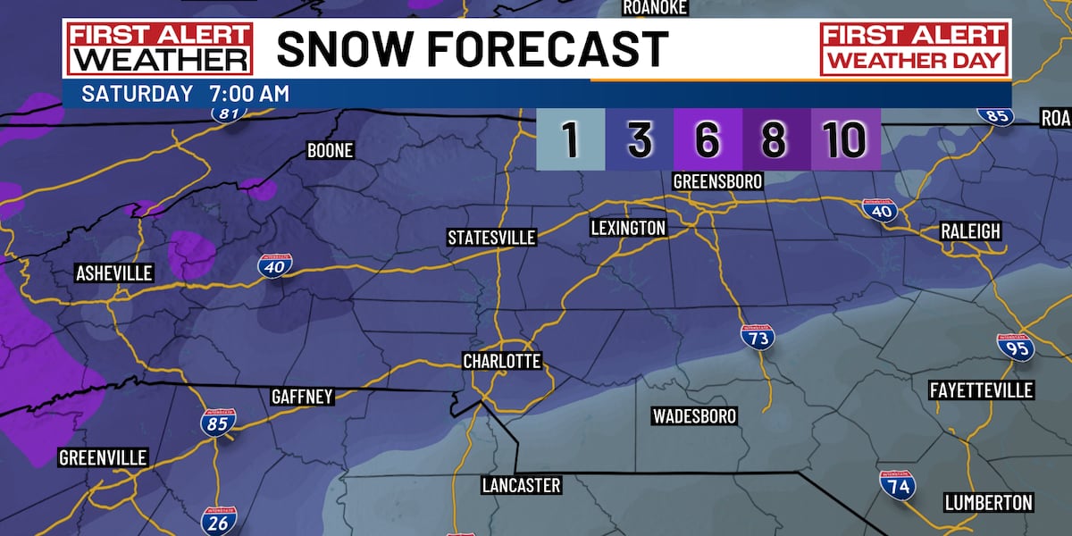 Snow is in Charlottes forecast this week Heres how much could fall WBTV Snow is in Charlottes forecast this week Heres how much could fall WBTV