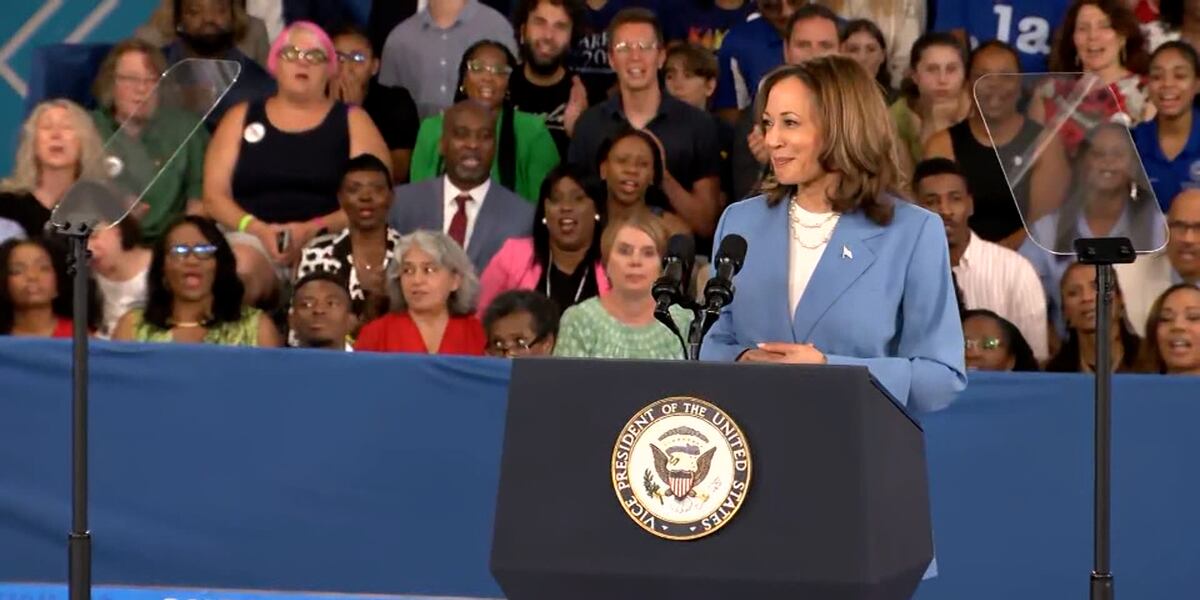 Harris Rally In Raleigh Kamala Harris holds campaign rally in Raleigh