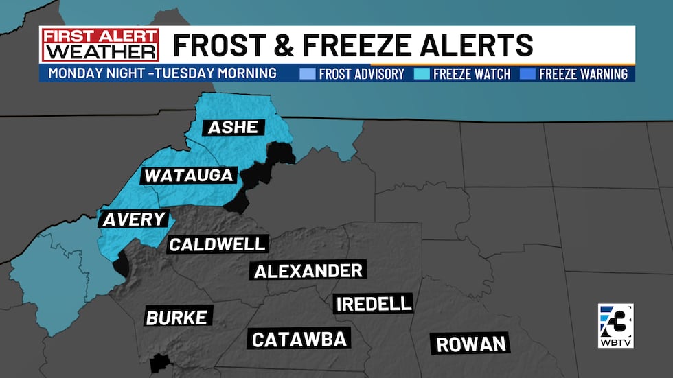 Las temperaturas caen hasta los 30 grados en las montañas.