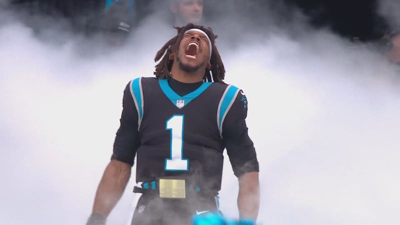 Former Panthers quarterback Cam Newton.