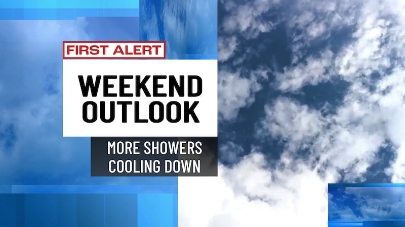 More showers and a cool-down are expected.