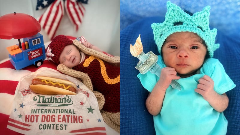 Newborns dress up for Fourth of July at Catawba County hospital