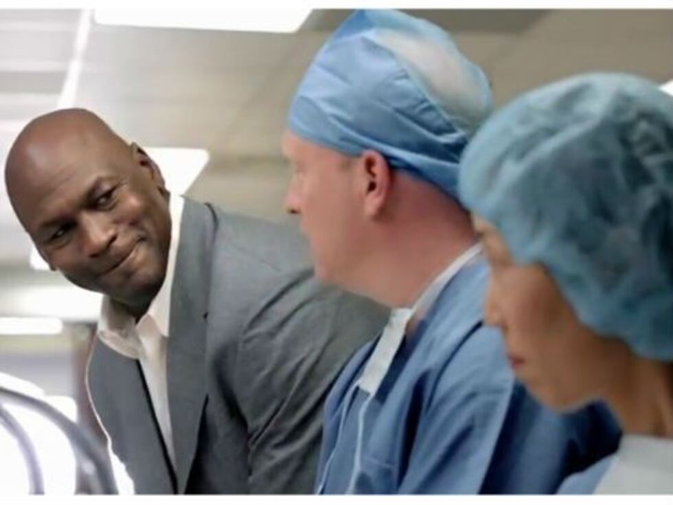 Michael Jordan isn't a doctor, but plays one on television