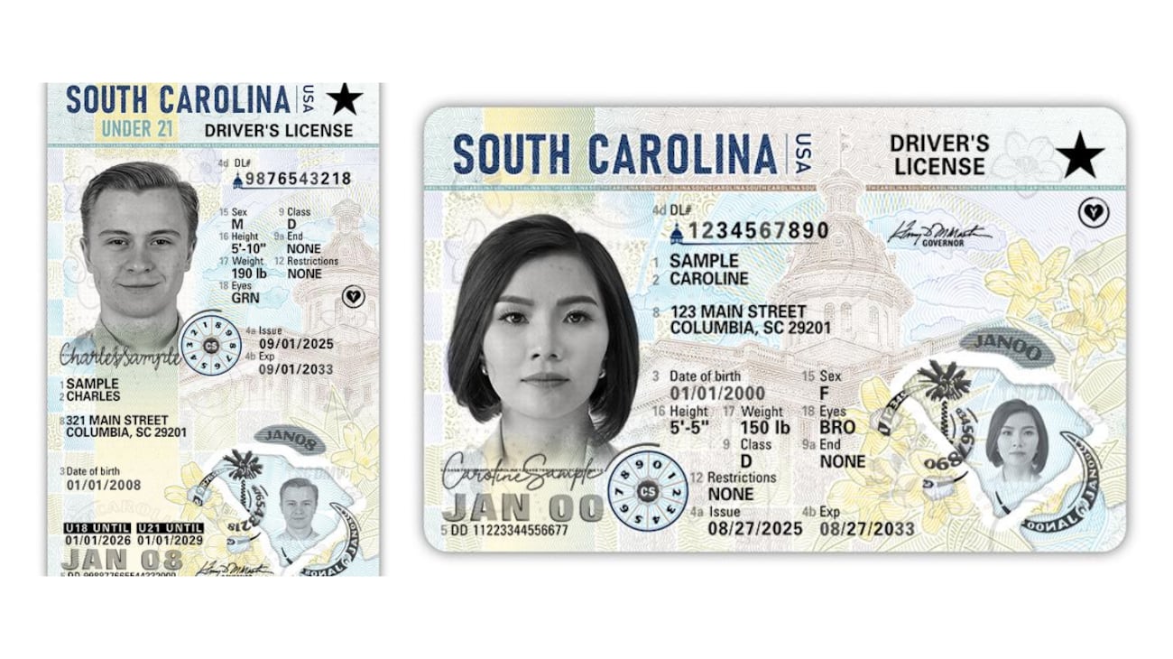 South Carolina driver’s licenses are getting a new look: Check them out ...