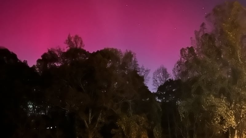 Northern lights in Shelby, N.C.