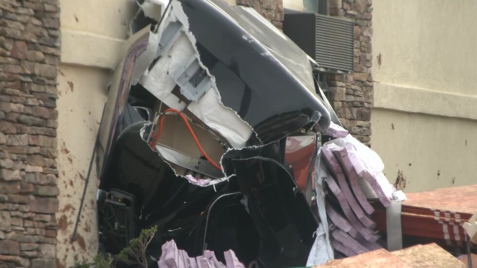 A tractor-trailer crashed into a Comfort Inn in Shelby on Thursday, May 29.
