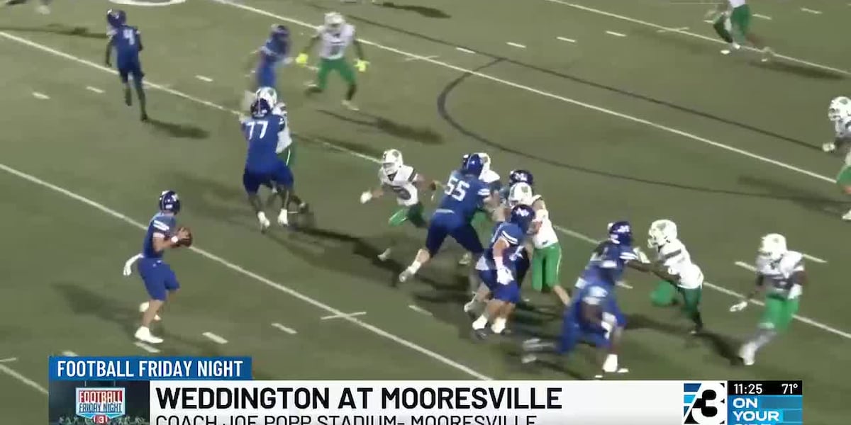 Weddington beats Mooresville 49-17