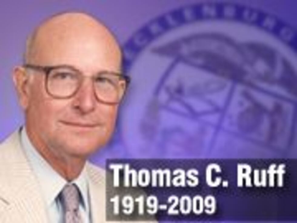 Thomas Ruffin Dc Attorney Former Mecklenburg County Attorney Thomas C. Ruff dies at age 89