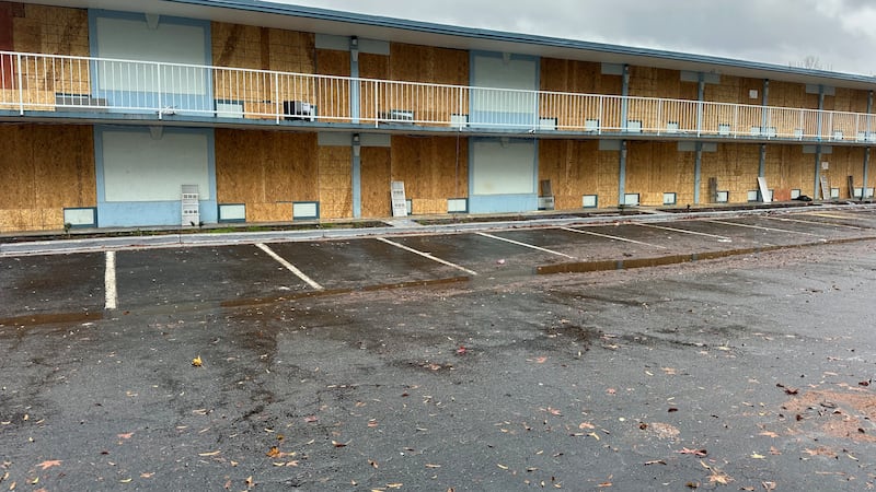 Lamplighter Inn boarded up after the City of Charlotte deemed it "unsafe for residents" off...