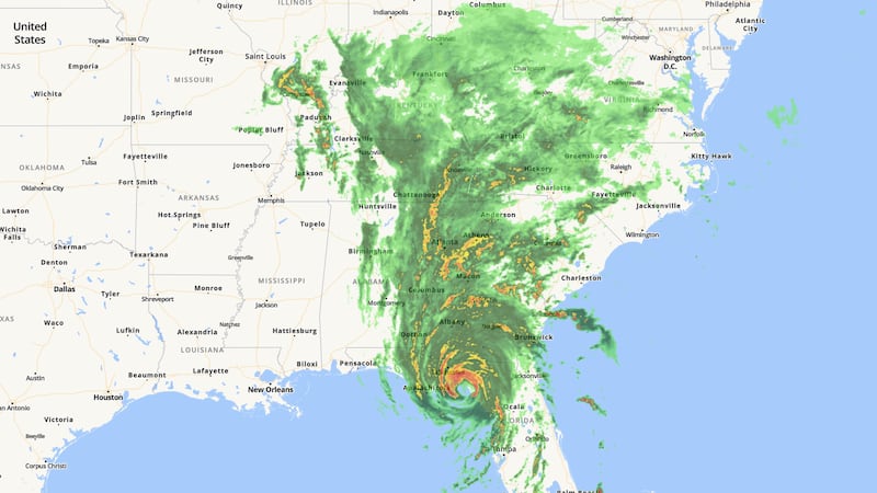 Weather Map Helene Interactive radar: Track Hurricane Helene, related rain here