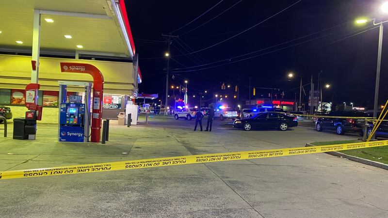 Both the officer and suspect were struck and transported to a hospital.