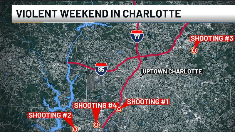 The city of Charlotte experienced a violent weekend, in which five people were killed in...